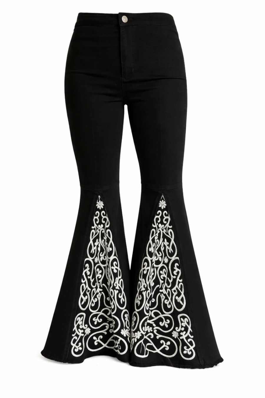 Black ShiftFlare jeans full flare open