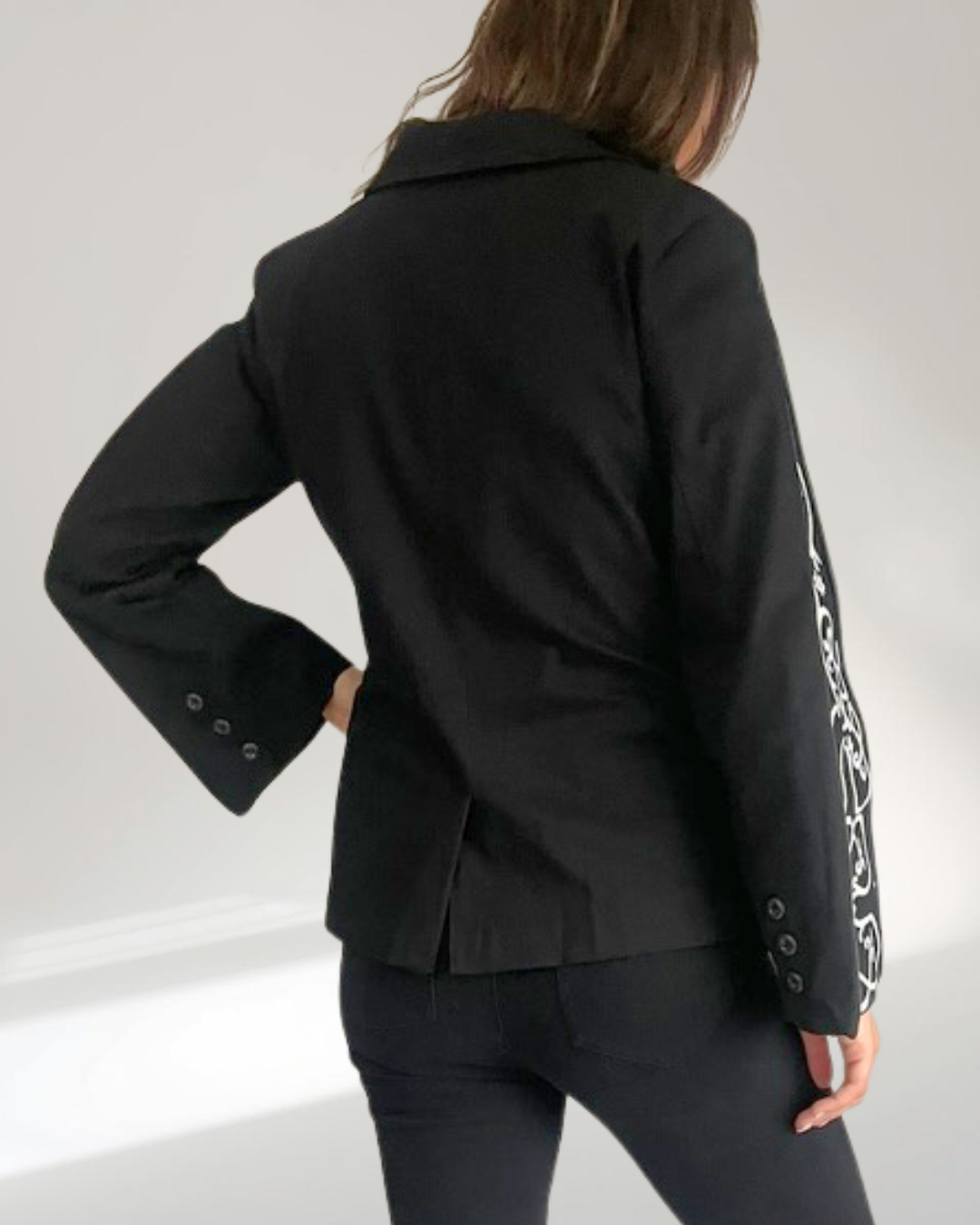 close up shot of the blazer's back side