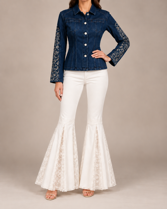 DuoCut and Everafter Set - Transformable Embroidered Jacket and Jeans