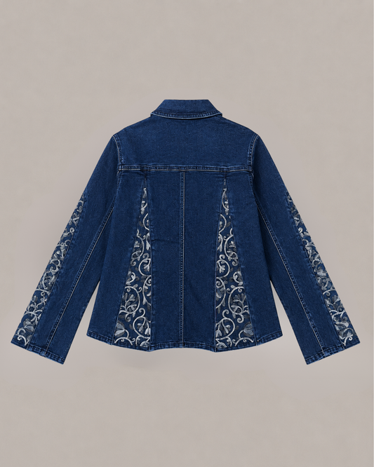 DuoCut Jacket - Transformable Embroidered Denim Jacket