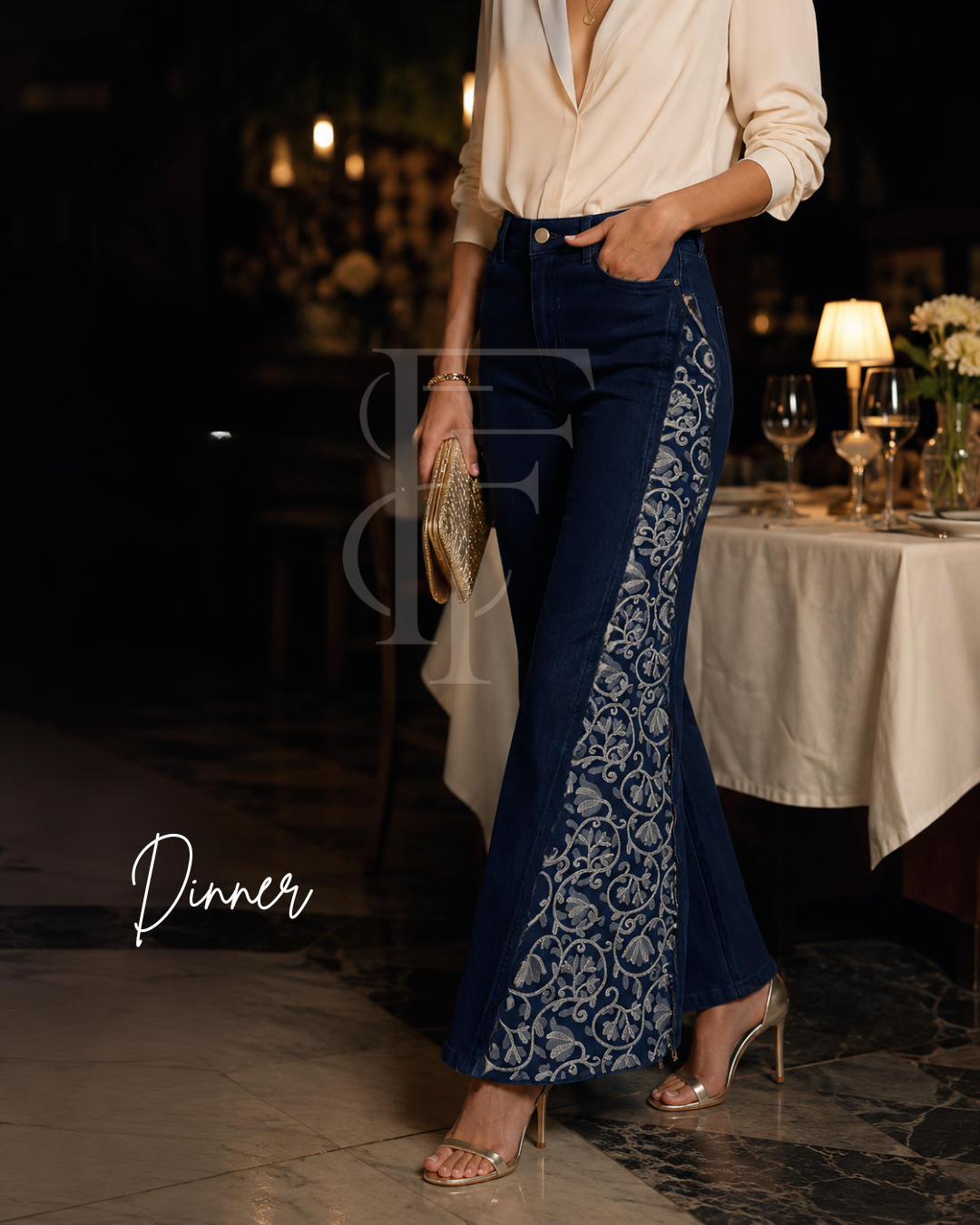 DuoCut Jeans Dinner Look