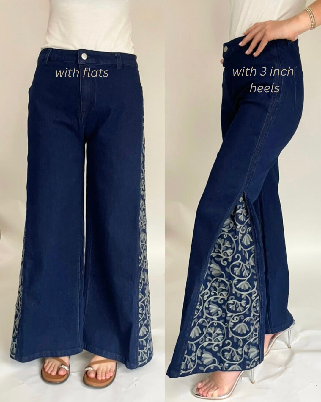 DuoCut with flats and heels