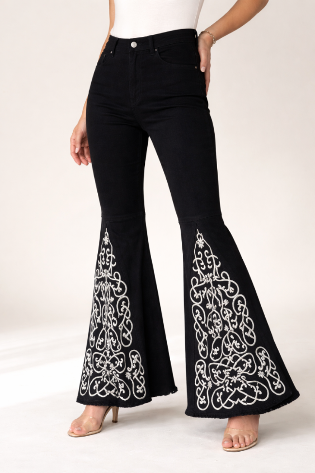 Black Shiftlare Jeans waist down details