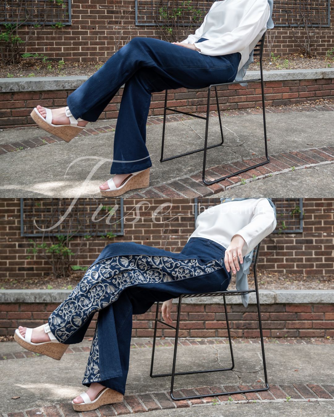 Yazmin  DuoCut Jeans - Dark Indigo