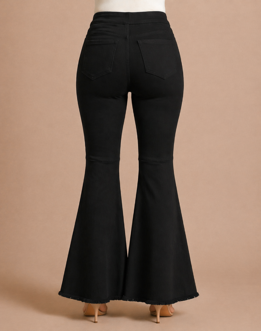 ShiftFlare Black jeans back view