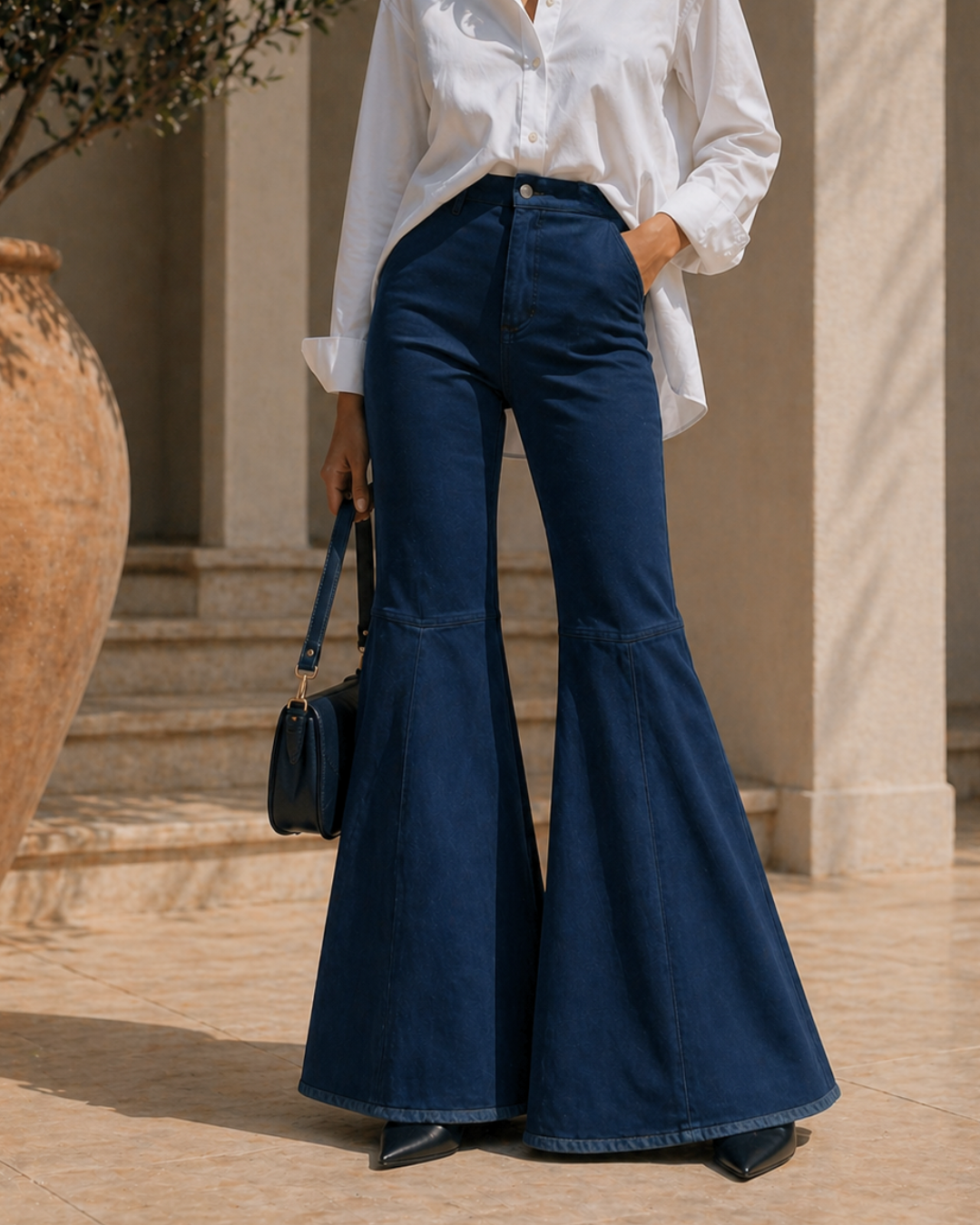 ShiftFlare Navy Zip Closed