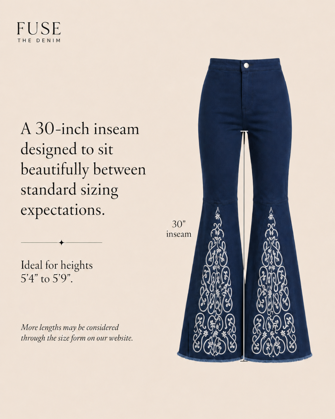 ShiftFlare Navy inseam